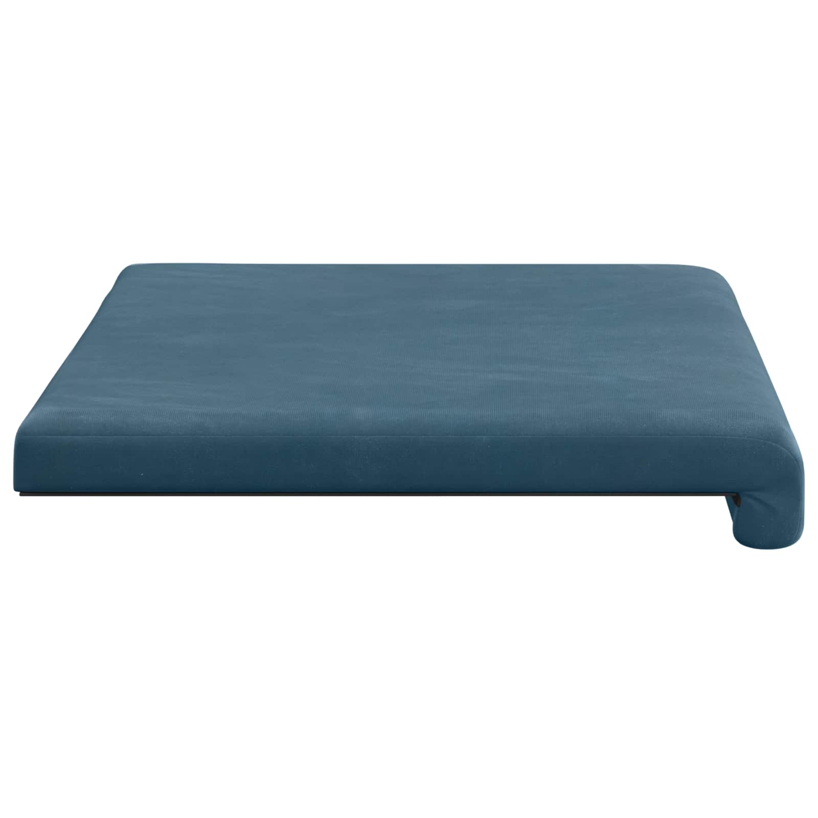 Bankkussen fluweel Blauw Diepte 35 cm