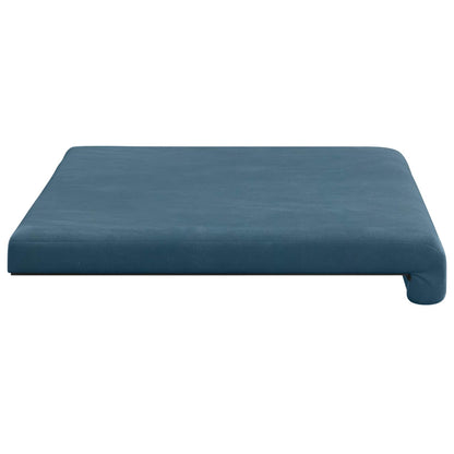 Bankkussen fluweel Blauw Diepte 35 cm