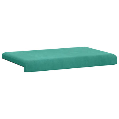 Bankkussen fluweel Turquoise Diepte 35 cm