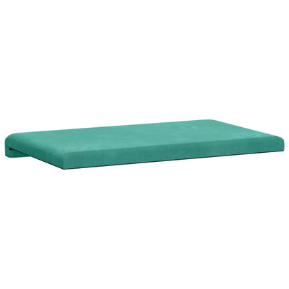 Bankkussen fluweel Turquoise Diepte 35 cm