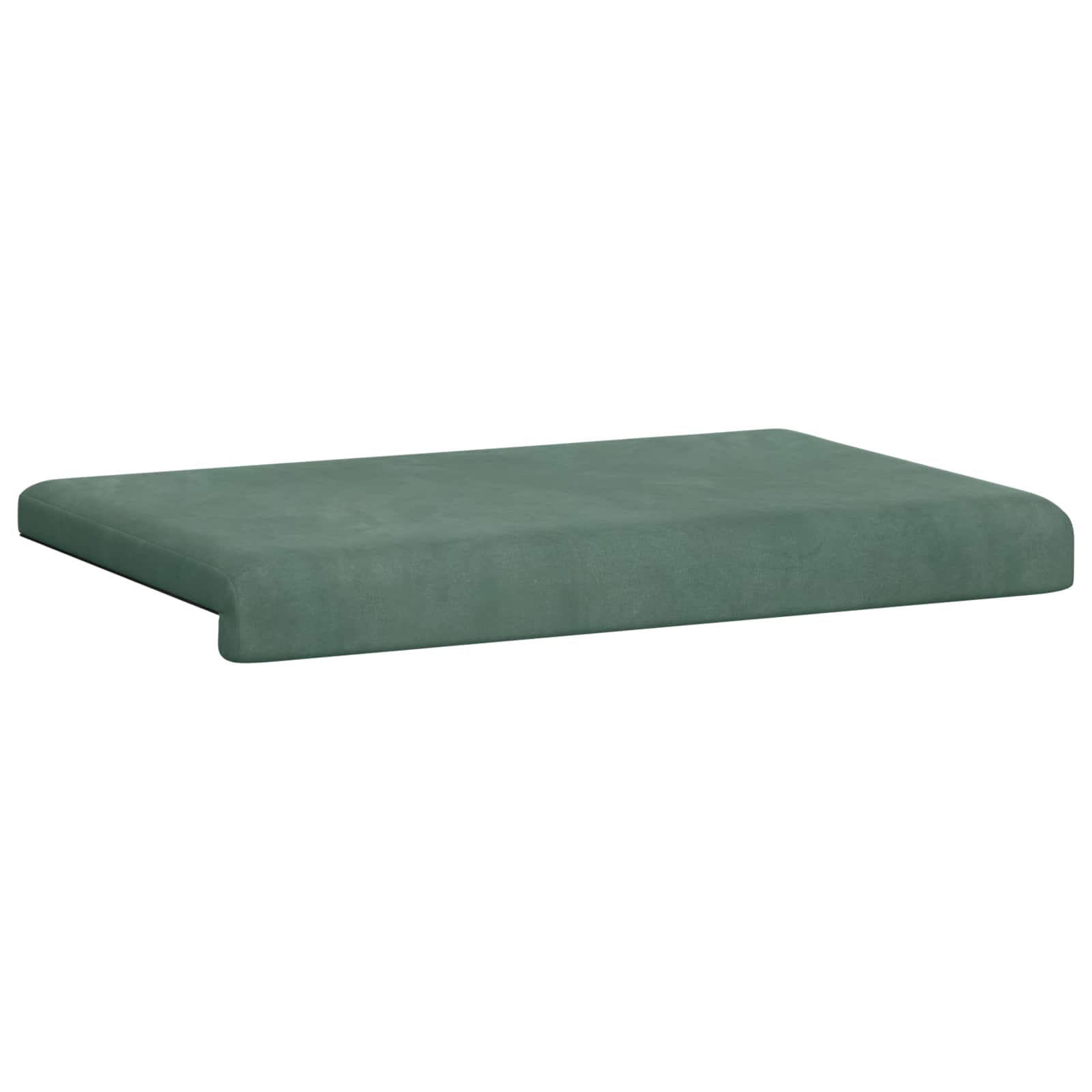Bankkussen fluweel Zeegroen Diepte 35 cm