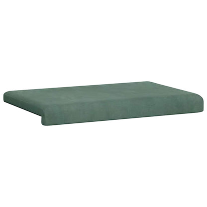 Bankkussen fluweel Zeegroen Diepte 35 cm