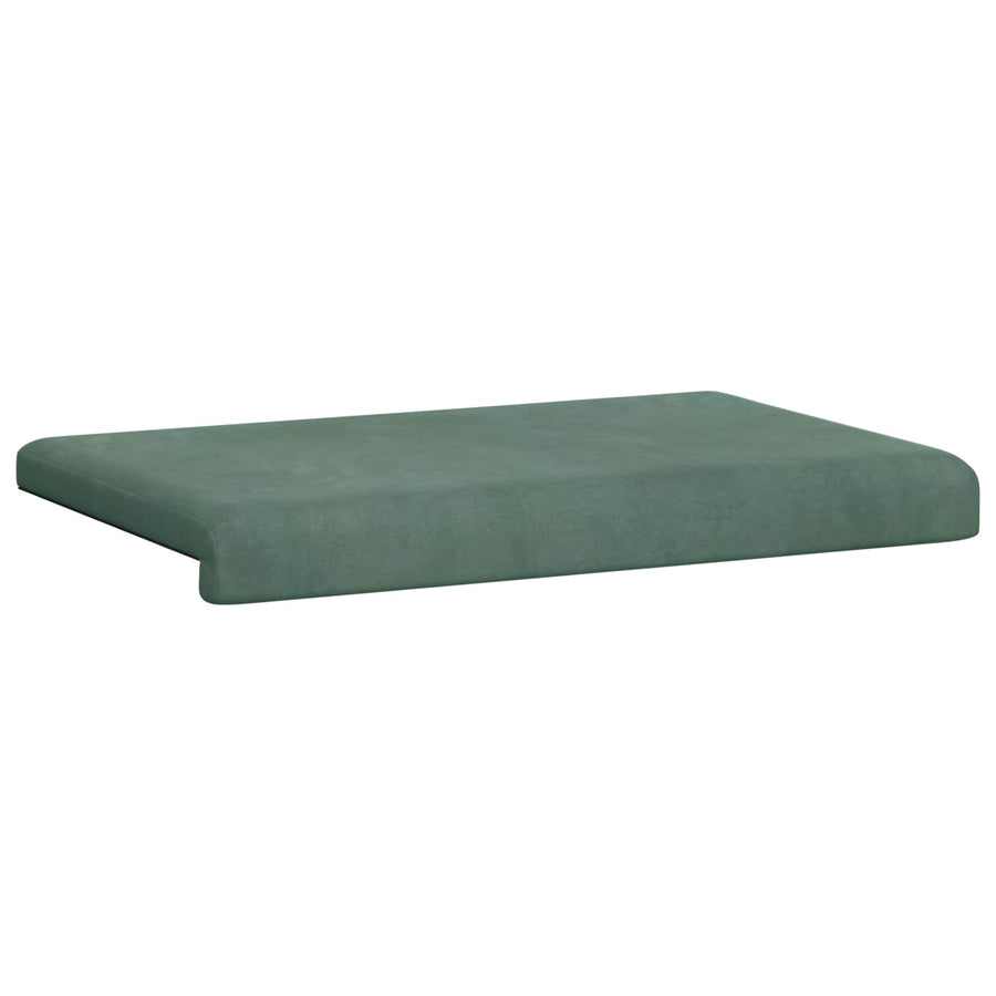 Bankkussen fluweel Zeegroen Diepte 35 cm