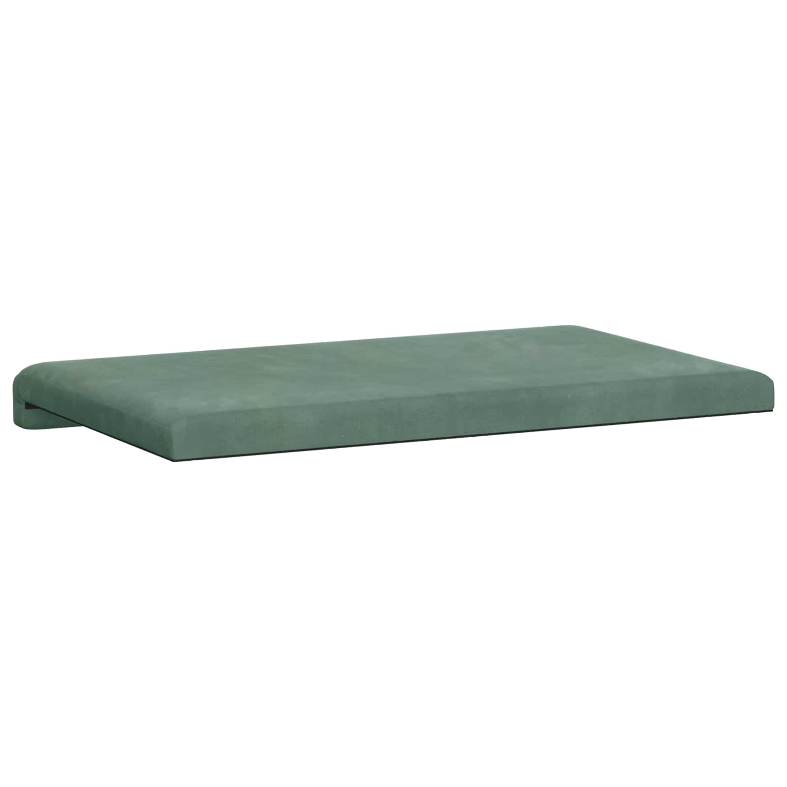 Bankkussen fluweel Zeegroen Diepte 35 cm