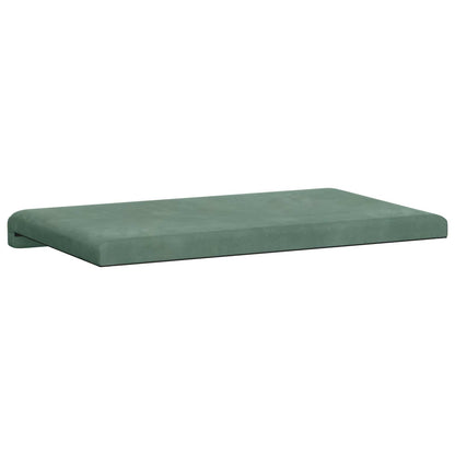 Bankkussen fluweel Zeegroen Diepte 35 cm