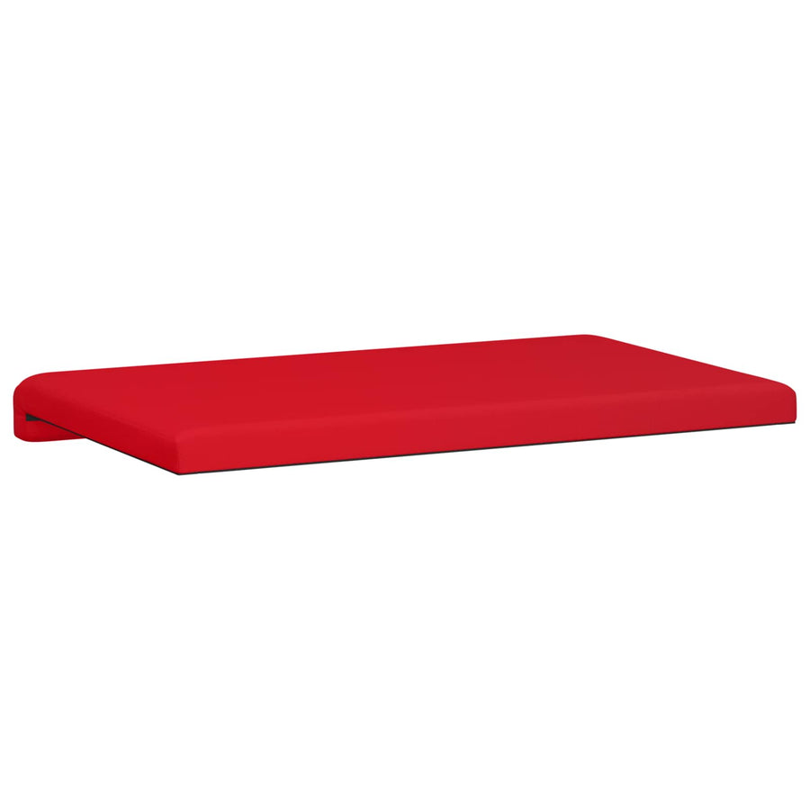 Bankkussen Kunstleer Rood Diepte 35 cm