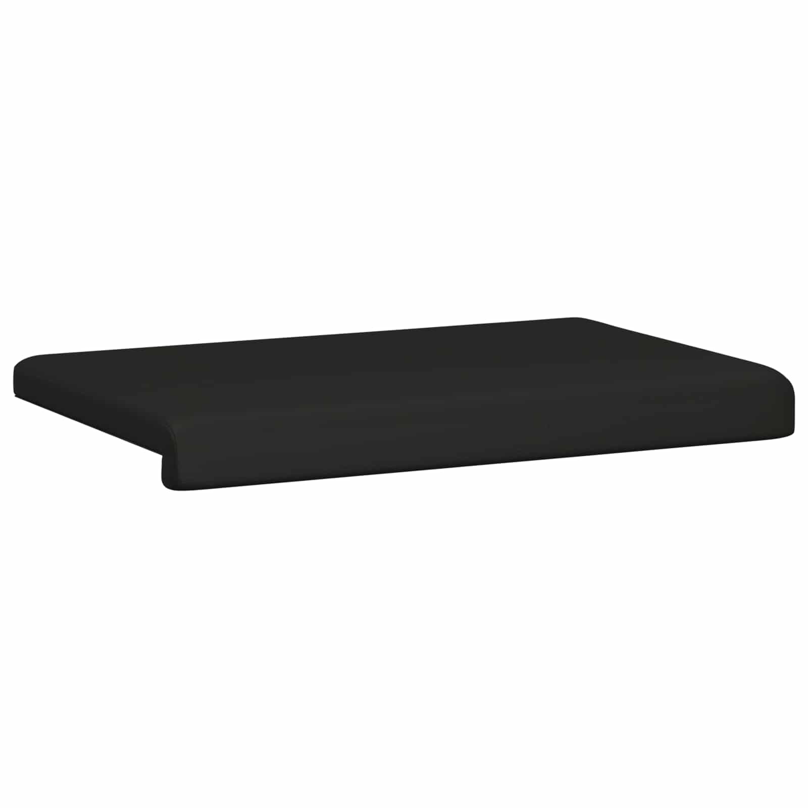Bankkussen Kunstleer Zwart Diepte 35 cm