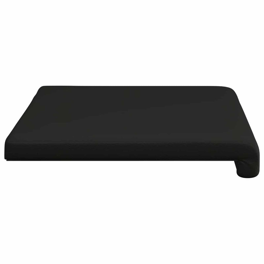 Bankkussen Kunstleer Zwart Diepte 35 cm