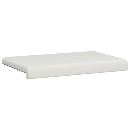 Bankkussen Kunstleer Wit Diepte 35 cm