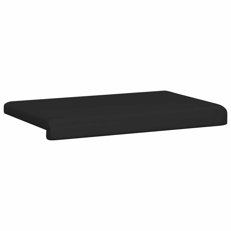 Bankkussen Kunstleer Zwart Diepte 35 cm