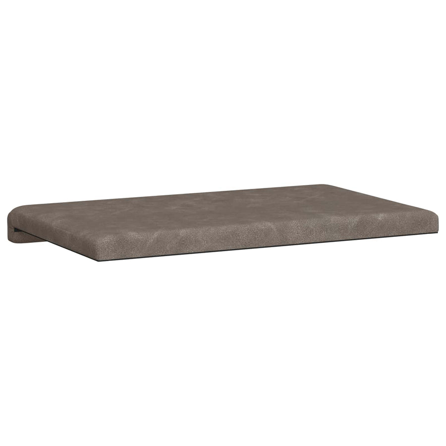 Bankkussen Kunstleer Grijs Diepte 35 cm