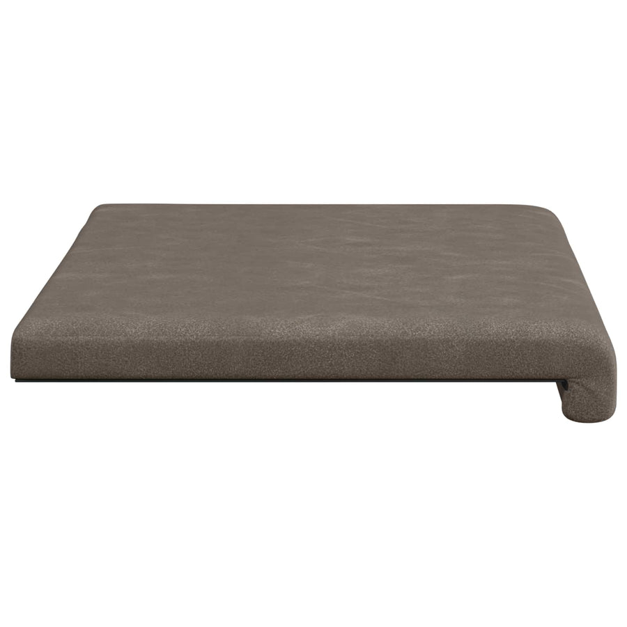 Bankkussen Kunstleer Grijs Diepte 35 cm