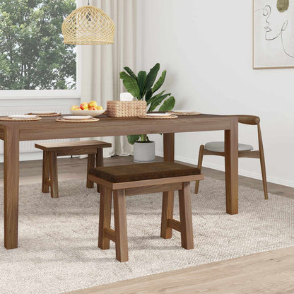 Bankkussen Faux Suède Stof Bruin Diepte 35 cm