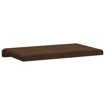 Bankkussen Faux Suède Stof Bruin Diepte 35 cm