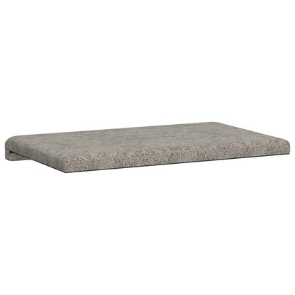 Bankkussen Faux Suède Stof Lichtgrijs Diepte 35 cm