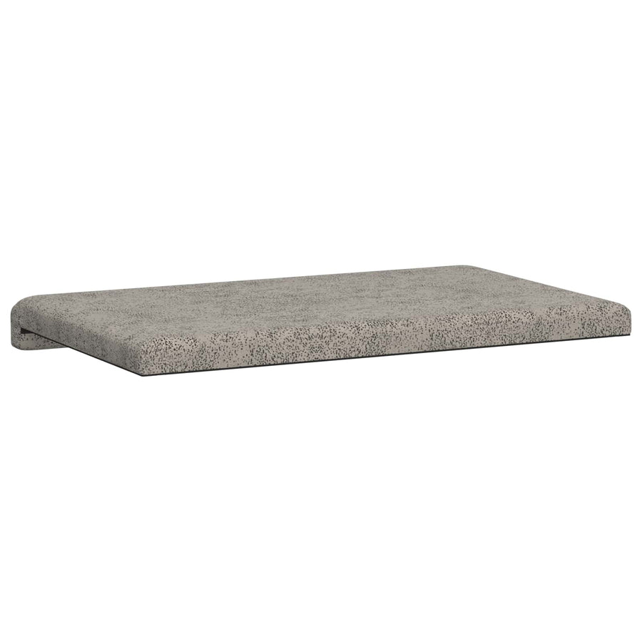 Bankkussen Faux Suède Stof Lichtgrijs Diepte 35 cm