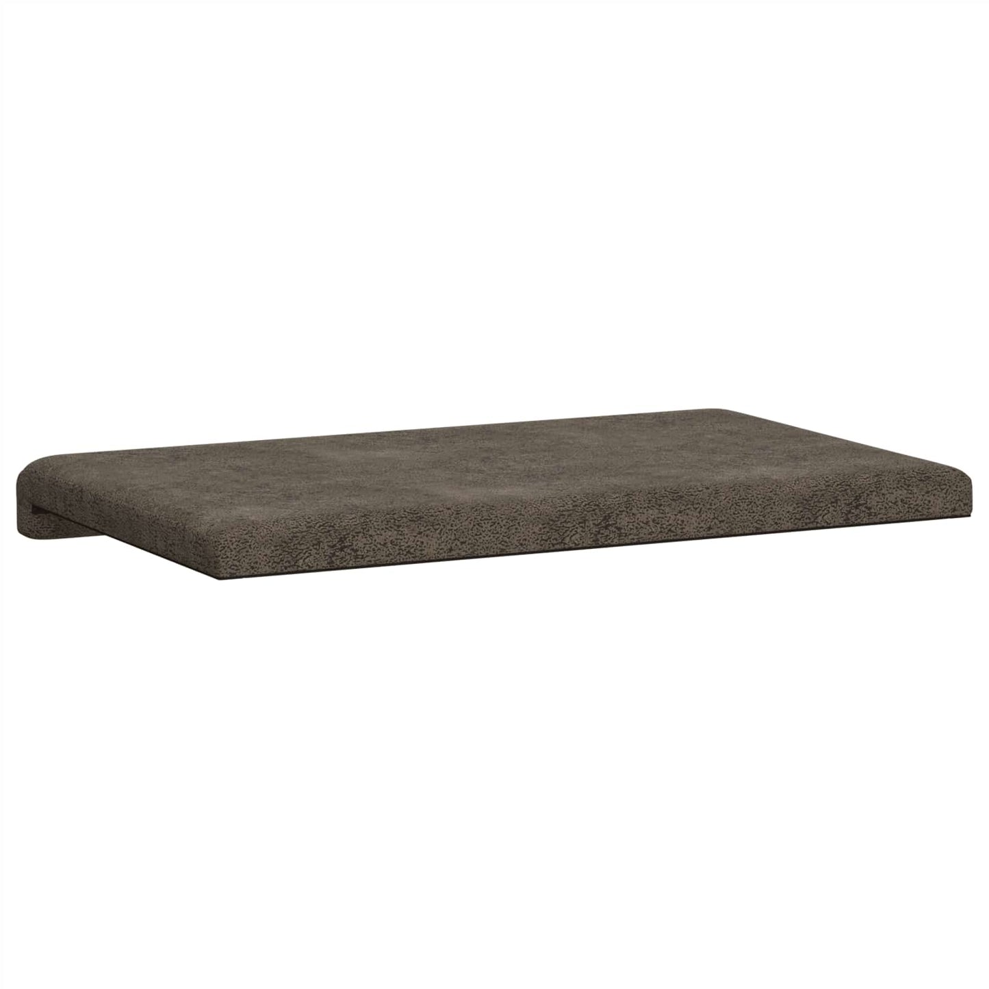 Bankkussen Faux Suède Stof Donkergrijs Diepte 35 cm
