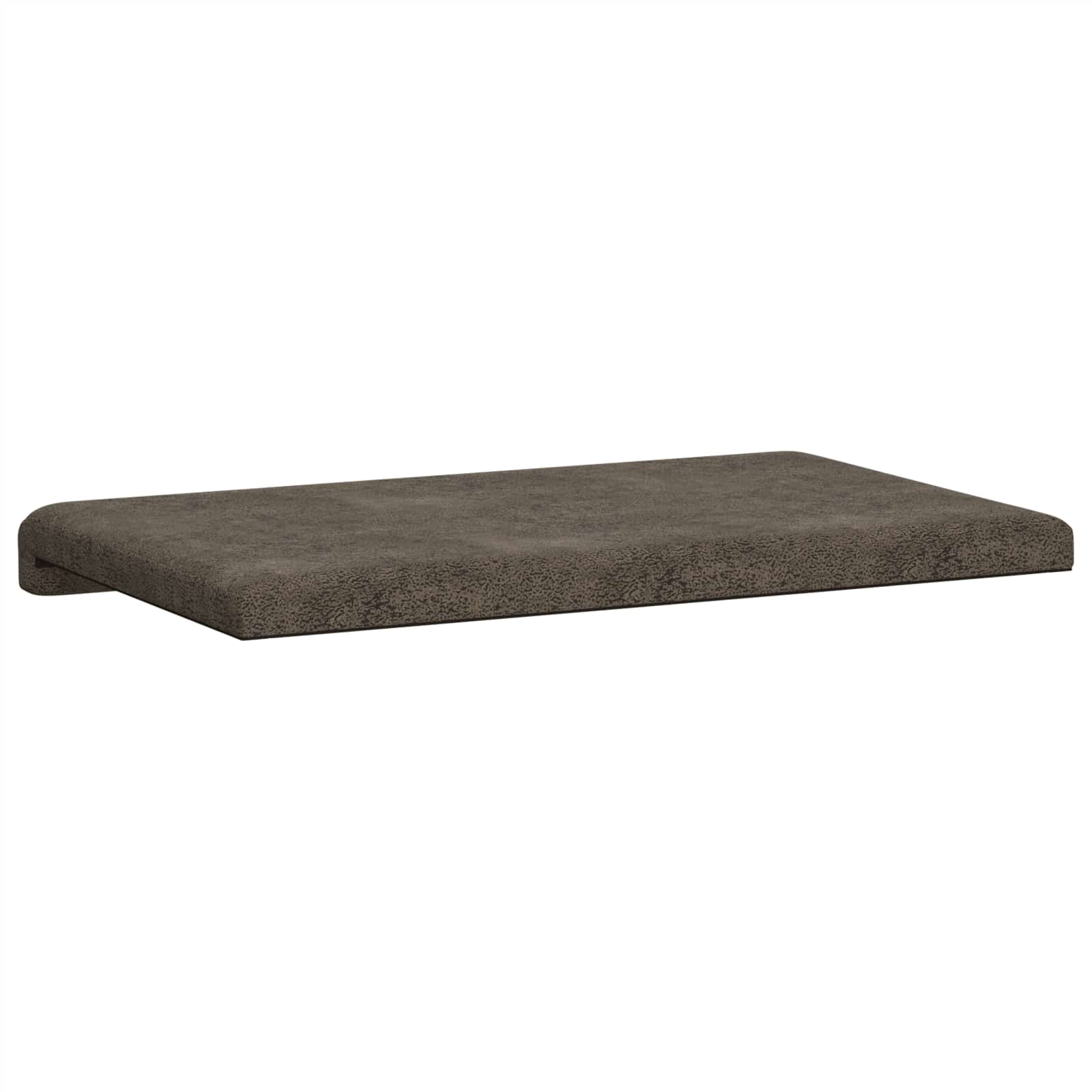 Bankkussen Faux Suède Stof Donkergrijs Diepte 35 cm