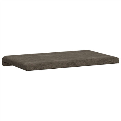 Bankkussen Faux Suède Stof Donkergrijs Diepte 35 cm