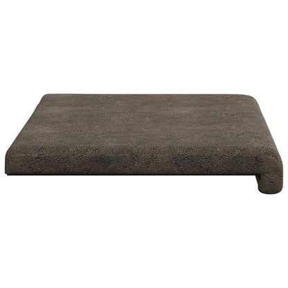 Bankkussen Faux Suède Stof Donkergrijs Diepte 35 cm