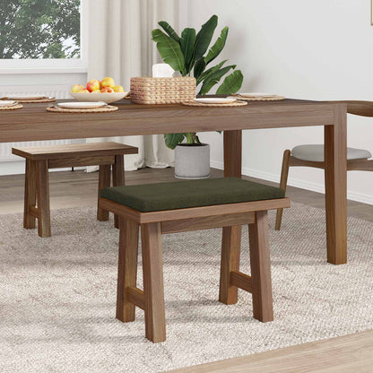 Bankkussen Faux Suède Stof Legergroen Diepte 35 cm