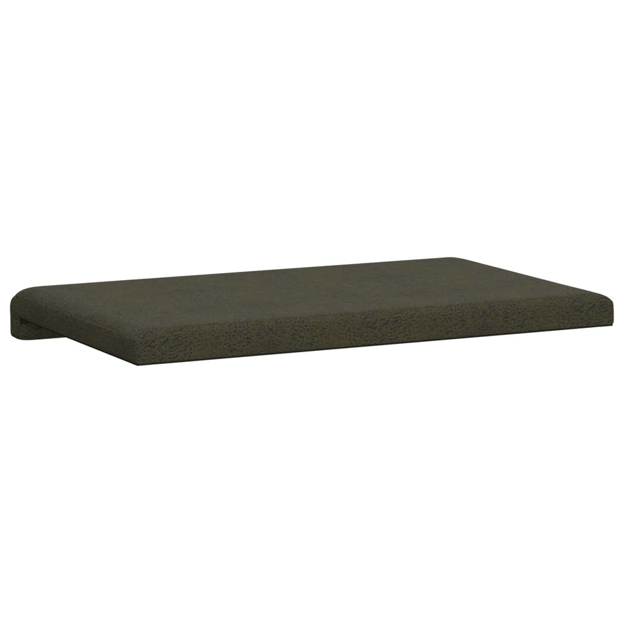 Bankkussen Faux Suède Stof Legergroen Diepte 35 cm
