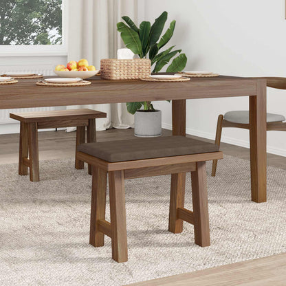 Bankkussen Microvezel Bruin Diepte 35 cm