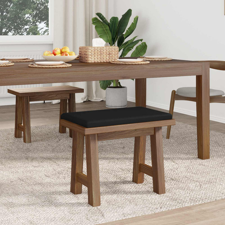 Bankkussen Microvezel Zwart Diepte 35 cm