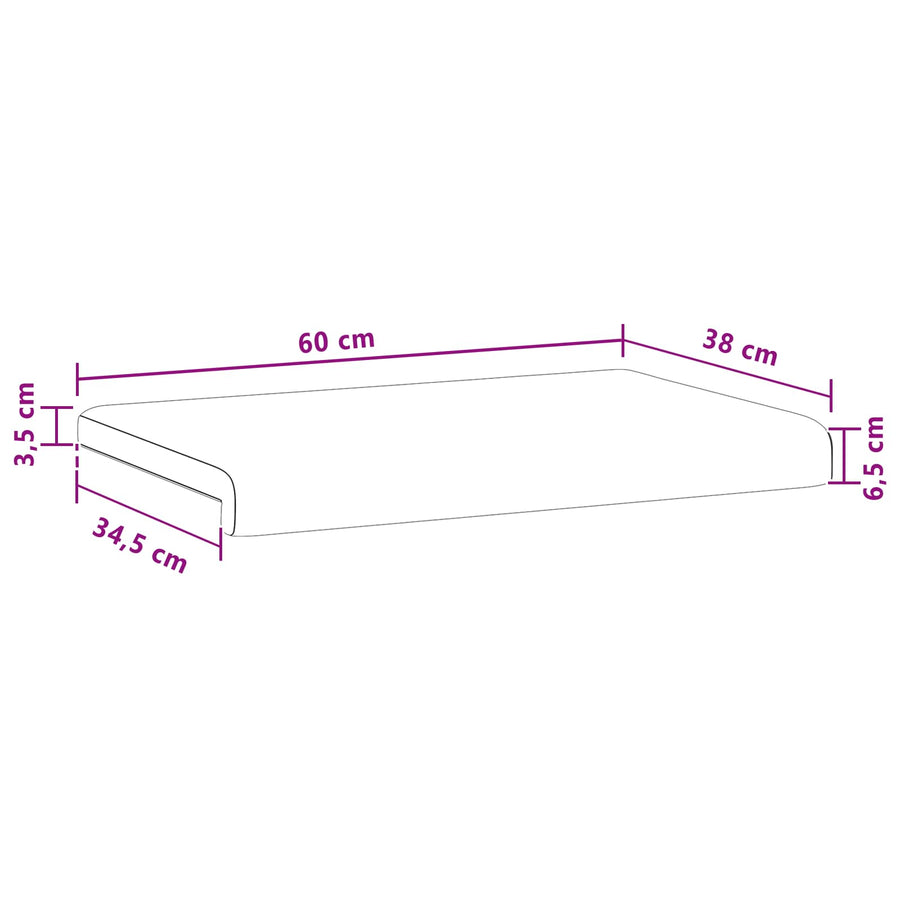 Bankkussen Microvezel Beige Diepte 35 cm