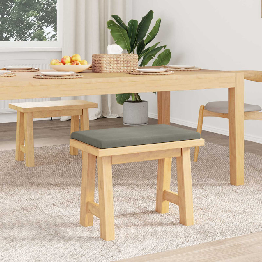 Bankkussen corduroy Lichtgrijs Diepte 35 cm