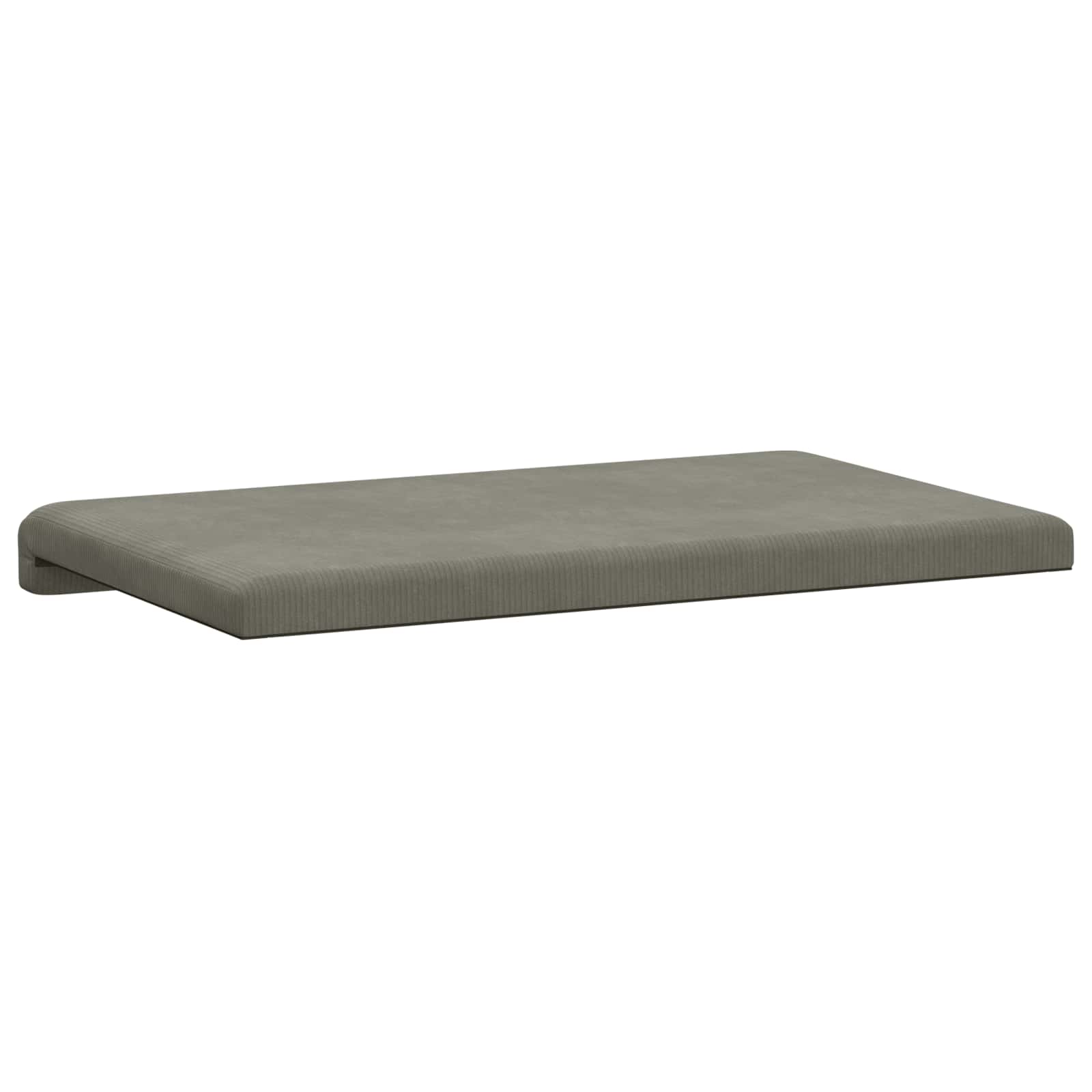 Bankkussen corduroy Lichtgrijs Diepte 35 cm