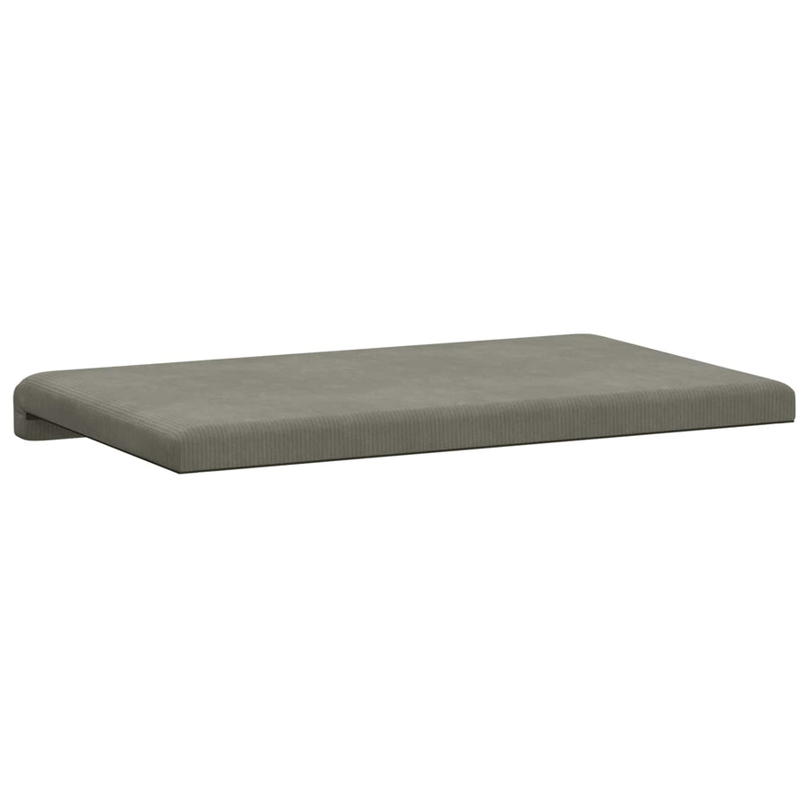 Bankkussen corduroy Lichtgrijs Diepte 35 cm