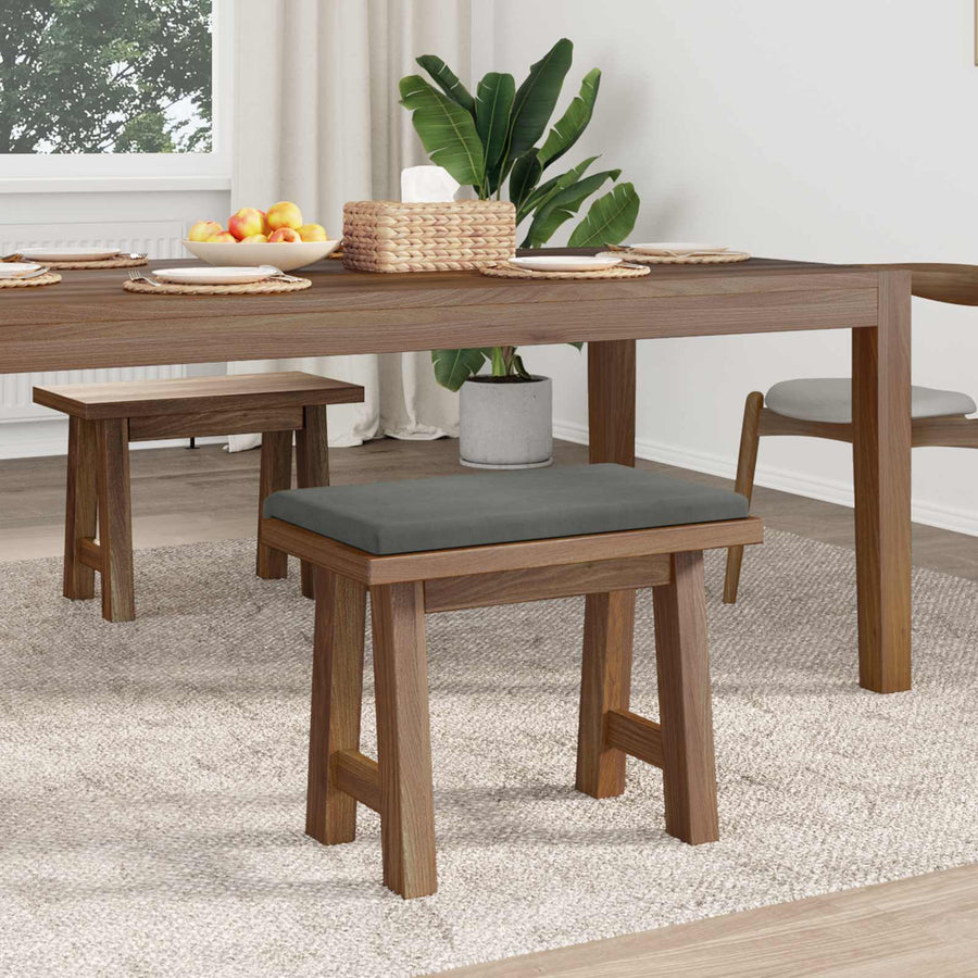 Bankkussen corduroy Donkergrijs Diepte 35 cm