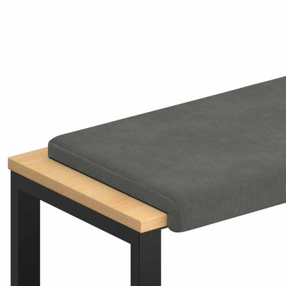 Bankkussen corduroy Donkergrijs Diepte 35 cm