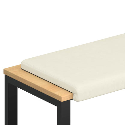 Bankkussen corduroy Crèmekleurig Diepte 35 cm