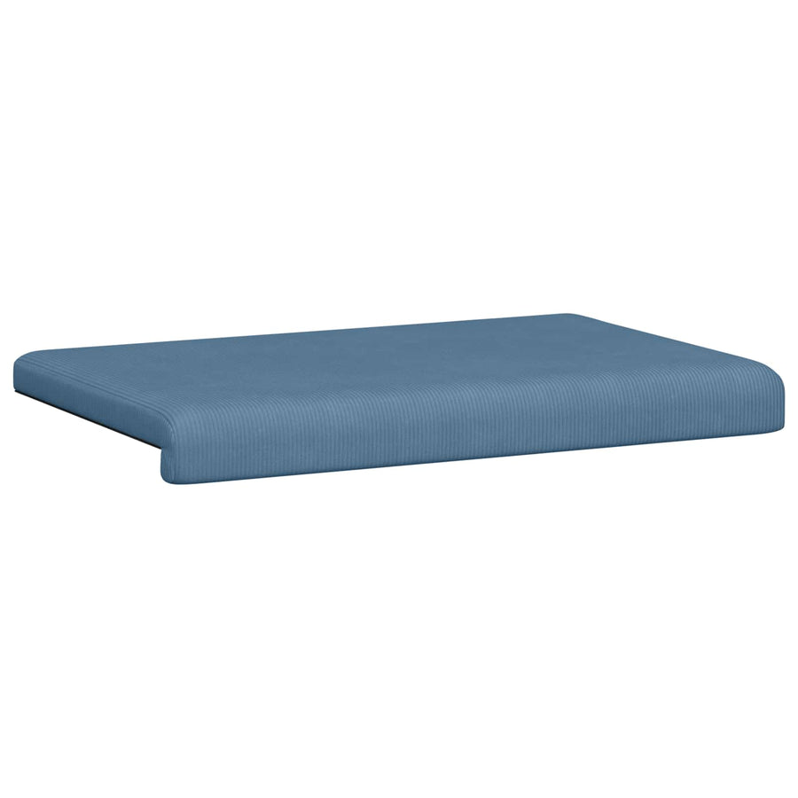 Bankkussen corduroy Blauw Diepte 35 cm
