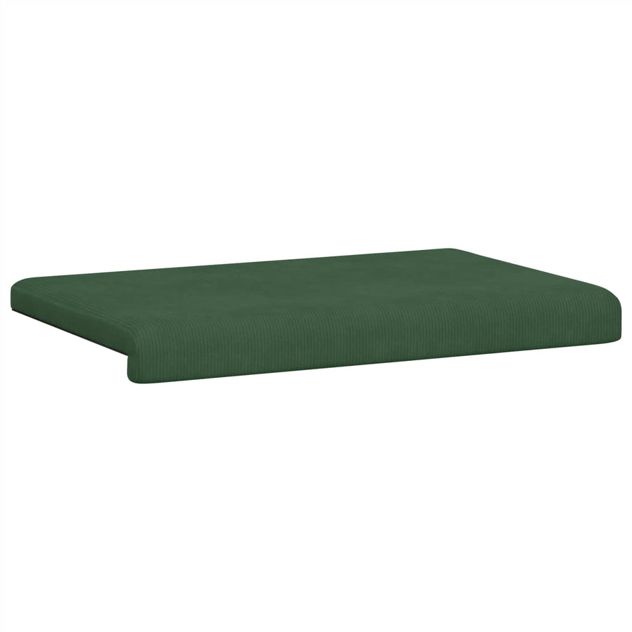 Bankkussen corduroy Donkergroen Diepte 35 cm