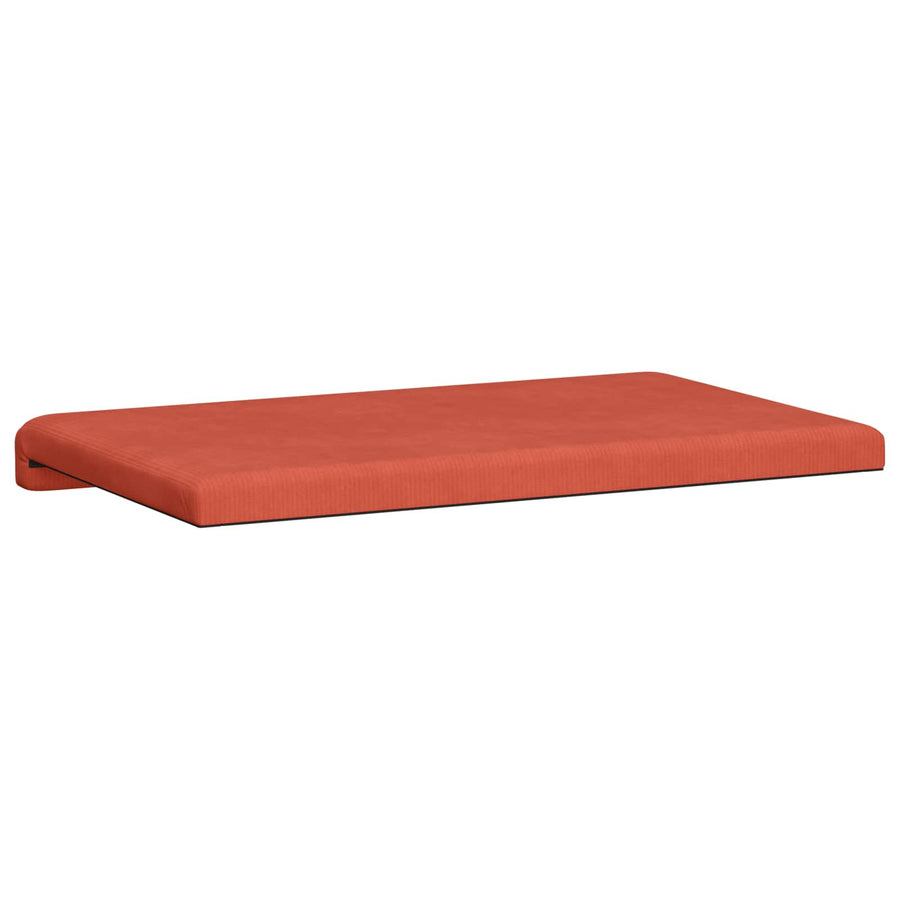 Bankkussen corduroy Rood-oranje Diepte 35 cm