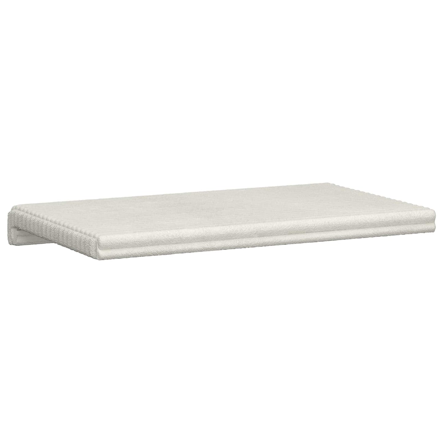 Bankkussen Pluche Corduroy Crèmekleurig Diepte 35 cm