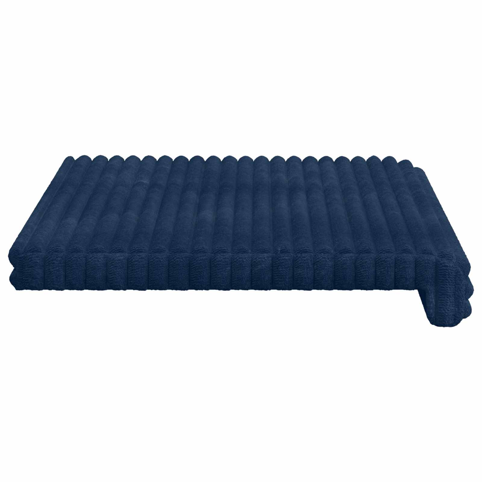 Bankkussen Pluche Corduroy Marineblauw Diepte 35 cm