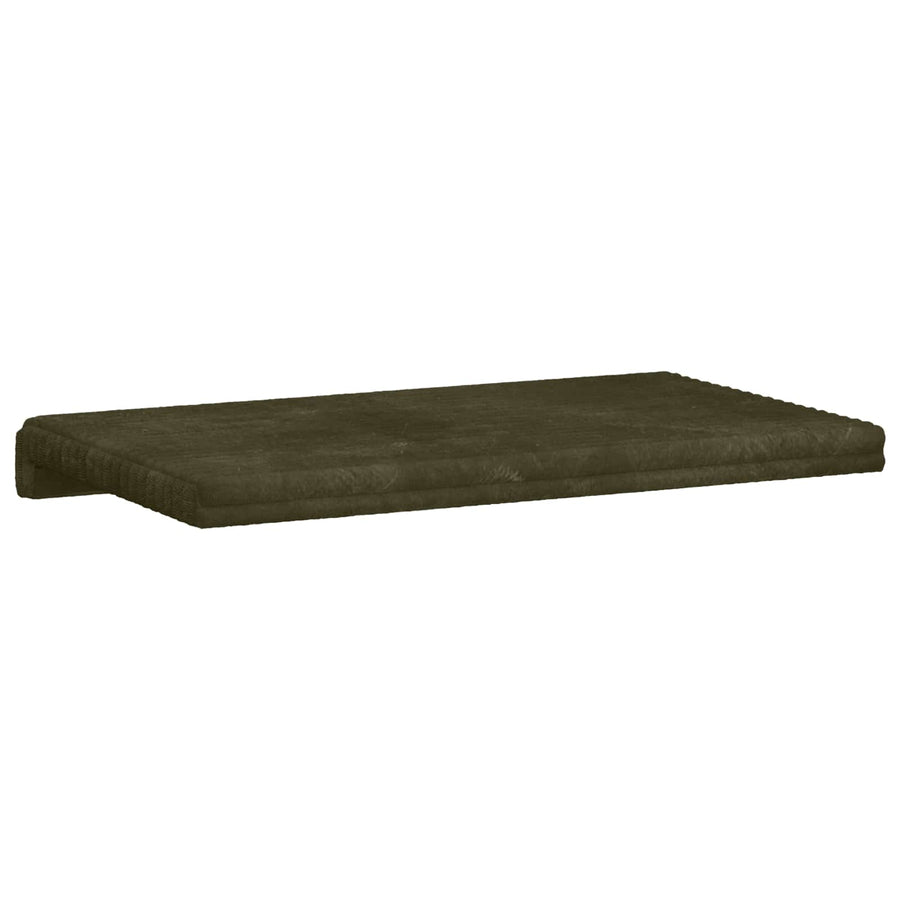 Bankkussen Pluche Corduroy Groen Diepte 35 cm