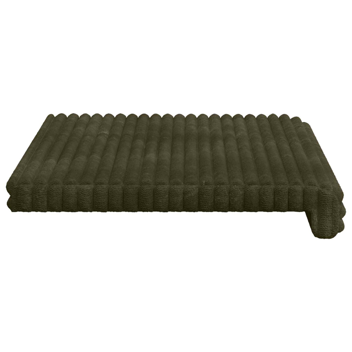 Bankkussen Pluche Corduroy Groen Diepte 35 cm
