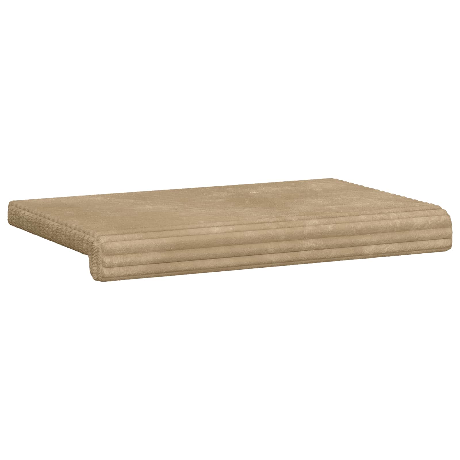 Bankkussen Pluche Corduroy Taupe Diepte 35 cm