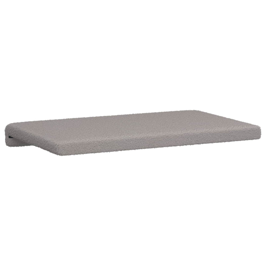 Bankkussen Sherpa Stof Lichtgrijs Diepte 35 cm