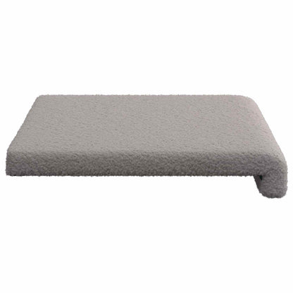Bankkussen Sherpa Stof Lichtgrijs Diepte 35 cm