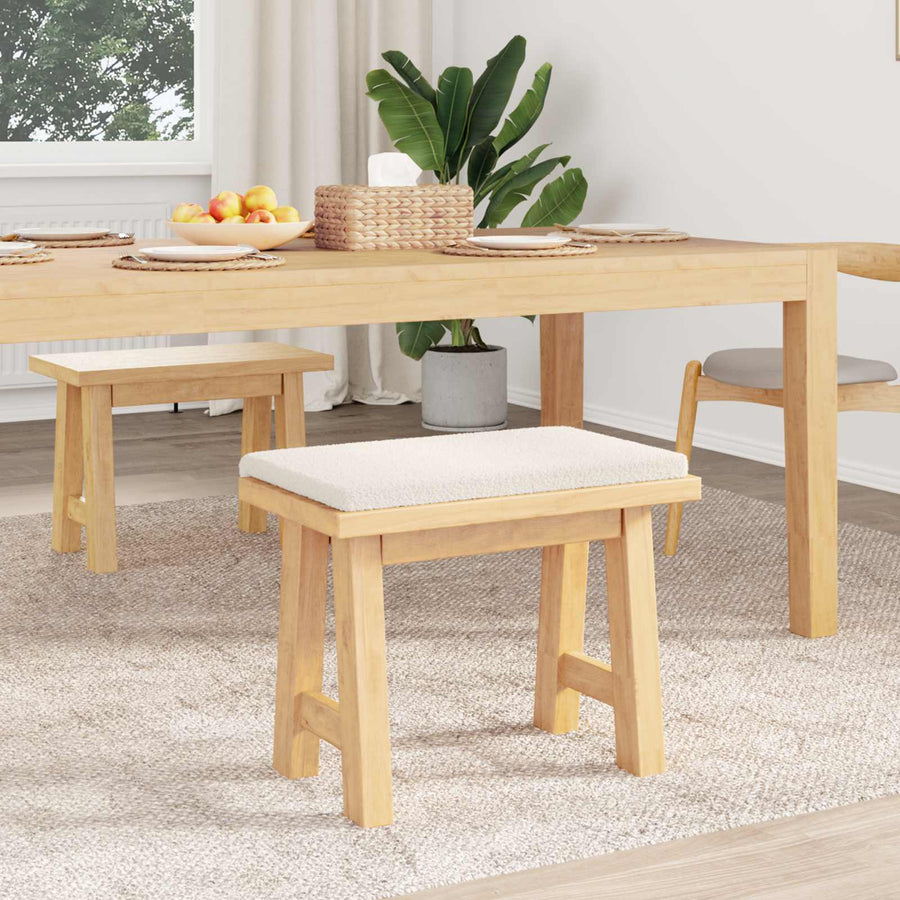 Bankkussen Sherpa Stof Crèmekleurig Diepte 35 cm