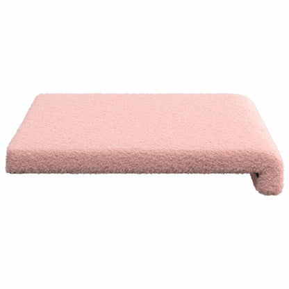 Bankkussen Sherpa Stof Roze Diepte 35 cm