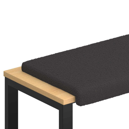 Bankkussen Sherpa Stof Donkergrijs Diepte 35 cm