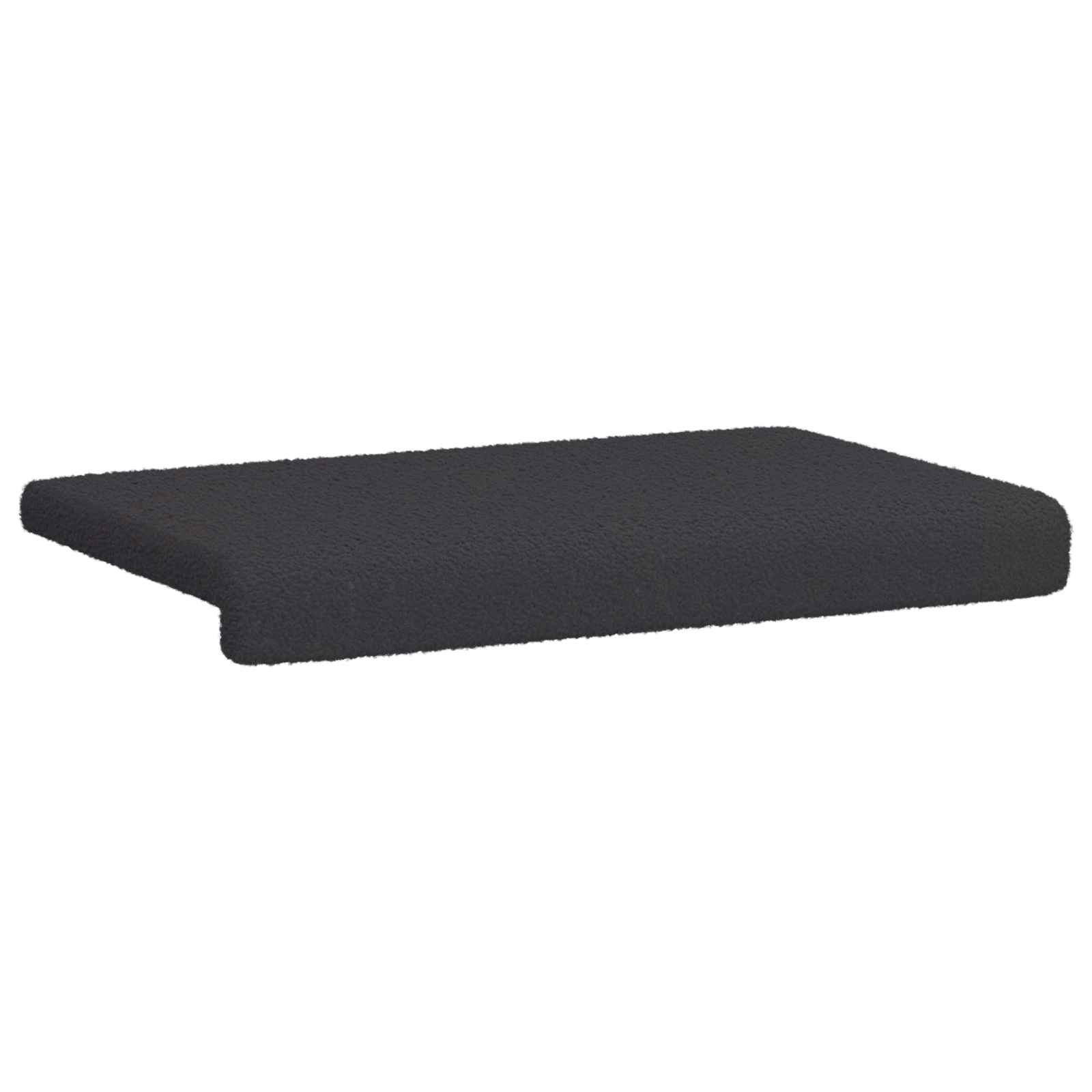 Bankkussen Sherpa Stof Donkergrijs Diepte 35 cm