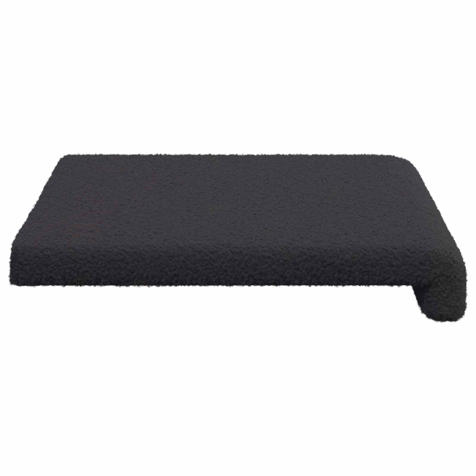 Bankkussen Sherpa Stof Donkergrijs Diepte 35 cm